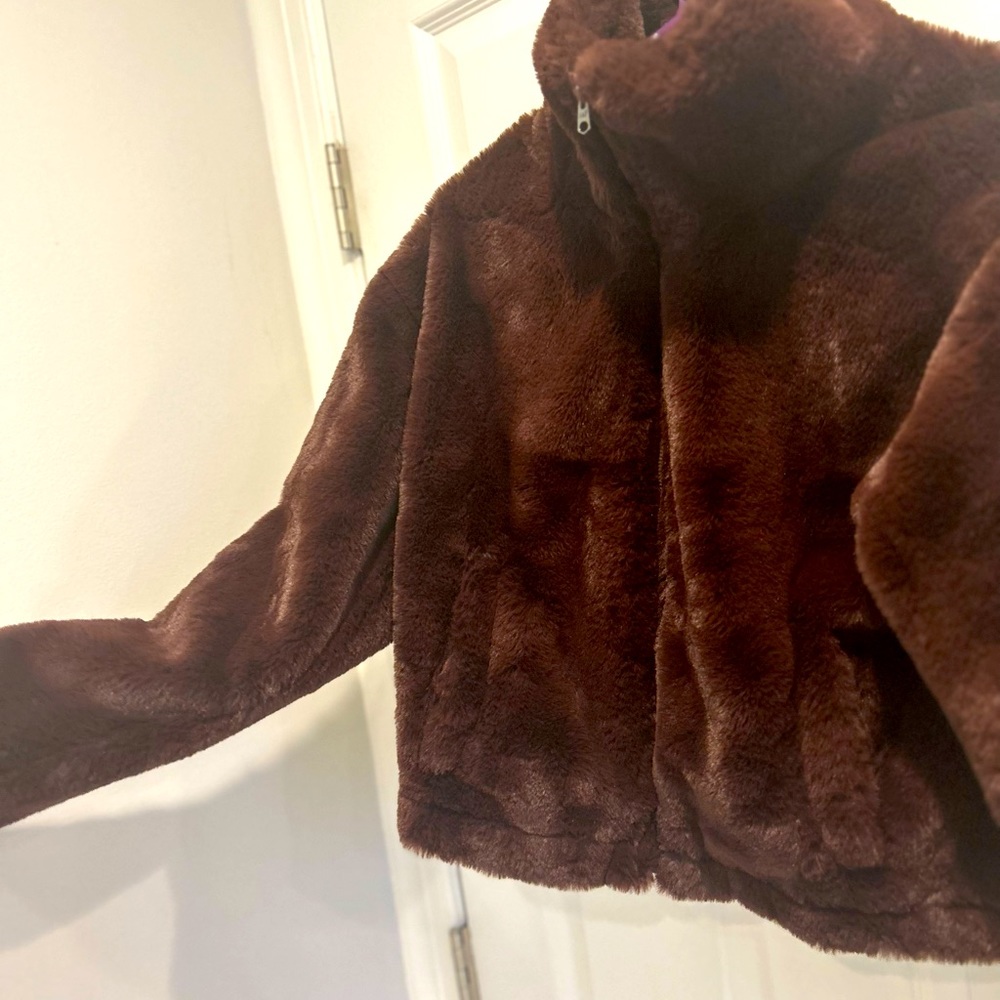 Abercrombie and Fitch Faux Fur Jacket XS